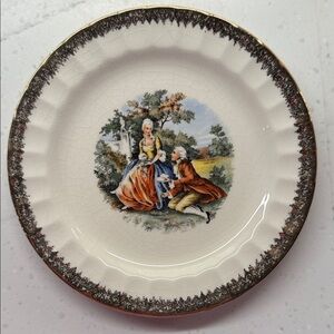 Vintage Cronin China Co. “Courting Couple” Bread Plate – 6.25" [B]